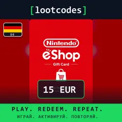 Nintendo eShop Gift Card — EUR 15 — Nintendo Switch — Germany