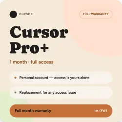 Cursor Pro+ — 1 Month, Warranty for the Full Term