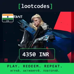 Riot Valorant Gift Card — INR 4350 VP 5350 Valorant — Mobile — India