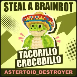 Tacorillo Crocodillo Secret [любая мутация] — Steal a Brain… — Roblox, лот №278369