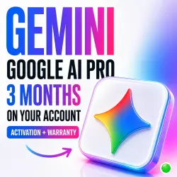 Google AI Pro / Gemini — 3 Months | Activation on Your Account | No Password