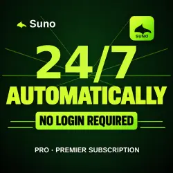 Suno AI — Pro Subscription | Automatic | No account login required