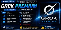 Grok Premium — 1 Month | Private Account | 30 Days Warranty