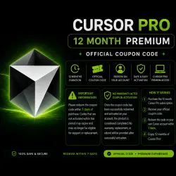 Cursor AI PRO – 12 Months – official coupon code–