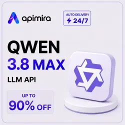 Qwen 3.8 Max API | Balance Top-Up | ApiMira