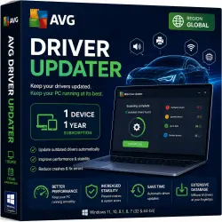 AVG Driver Updater 1 Year License Key [1 PC / Windows] Global