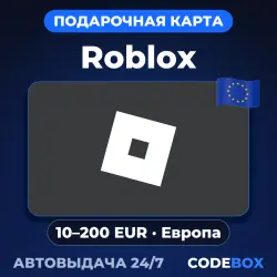 Roblox Gift Card EU (EUR) - подарочная карта, лот №207313