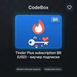 Tinder Plus subscription BR (USD) - subscription voucher