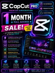 【‼ AUTO-ISSUE‼ 】 CAPCUT PRO PRIVATE ACCOUNT 30 DAYS/1 MONTH OFFICIAL!