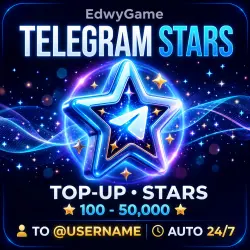 Top up Telegram Stars 100–50,000 | Via @username | Automated 24/7