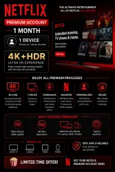 Netflix Premium | 1 Month | Pin Lock Profile