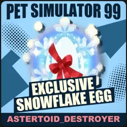 Exclusive Snowflake Egg [Exclusive] — Pet Simulator 99