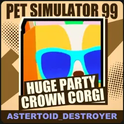 Huge Party Crown Corgi [Exclusive] — Pet Simulator 99
