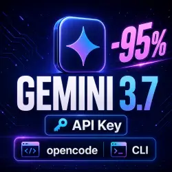 2M–1B API KEY | Gemini 3.7 & 3.1 Pro | OpenCode | Auto Delivery