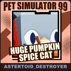Huge Pumpkin Spice Cat [Exclusive] — Pet Simulator 99