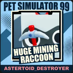 Huge Mining Raccoon [Exclusive] — Pet Simulator 99