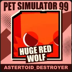 Huge Red Wolf [Exclusive] — Pet Simulator 99