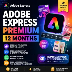 Adobe Express Premium 12 Months | Personal Account | Instant Activation