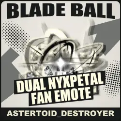 Dual Nyxpetal Fan Emote [Legendary] — Blade Ball