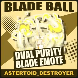 Dual Purity Blade Emote [Epic] — Blade Ball