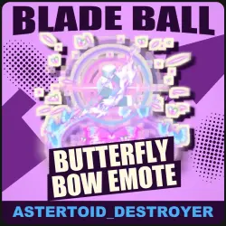 Butterfly Bow Emote [Rare] — Blade Ball