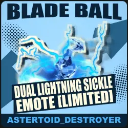 Dual Lightning Sickle Emote [Limited] [Limited] — Blade Ball