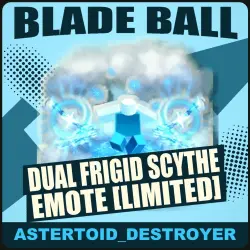 Dual Frigid Scythe Emote [Limited] [Limited] — Blade Ball