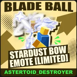 Stardust Bow Emote [Limited] [Limited] — Blade Ball