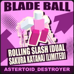 Rolling Slash [Dual Sakura Katana] [Limited] [Limited] — Blade Ball