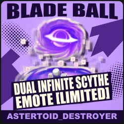 Dual Infinite Scythe Emote [Limited] [Limited] — Blade Ball