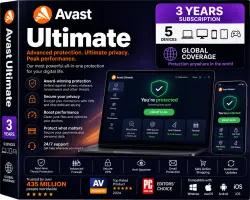 Avast Ultimate 3 Years License Key [5 Devices / Global]