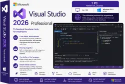 Microsoft Visual Studio 2026 Professional Lifetime Key [1 PC / Global]