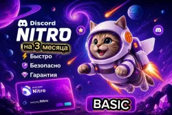 ⛎NITRO BASIC 3 МЕСЯЦA ⛎🎉БЕЗ СЛЁТОВ🎉