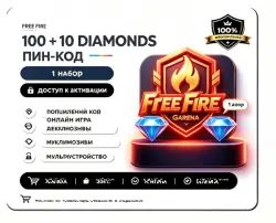 Free Fire 100+10 Diamonds Pins (Garena) | Global | Digital Code |