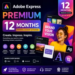 Adobe Express Premium — 12 Months — Personal Account Activation