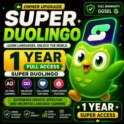 Super Duolingo — 1 Year — Premium Upgrade — Full Access