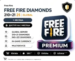 Free Fire 210+21 Diamonds GLOBAL | $2 Recharge Code | No Account or Password Required