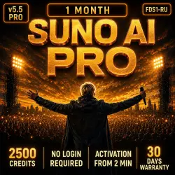Suno AI Pro (1 Month) Official Subscription to your account |