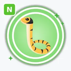 Yellow-lipped Sea Krait | Uncommon, Neon | Adopt Me! — Roblox, лот №214451