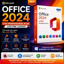 Microsoft Office 2024 LTSC Professional Plus — Lifetime License — 1 PC — Online Activation