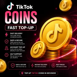 TikTok 5000 Coins —  Top-Up