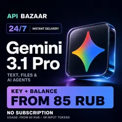 Gemini 3.1 Pro API | Personal API key | Instant delivery 24/7
