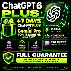 ChatGPT Plus 1 month GPT-6 + Codex | Warranty | INSTANTLY issued
