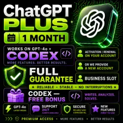 ChatGPT Plus 1 month GPT-5.6 + Codex