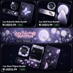 [Gift] Pale Reverie "Rose Filigree Bundle" "Wolf Moon Bundle" "Butterfly Waltz Bundle"