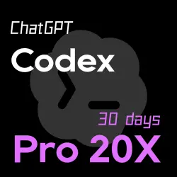 ChatGPT codex Pro 20X