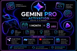 Google Ai Pro (Gemini Pro) 1 Month Activation In Your Account
