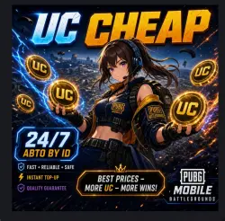 Pubg Mobile | 60- 8100 UC | 24/7 (ID)