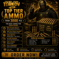 Escape from Tarkov PVE TOP CARTRIDGES OF ANY CALIBER FROM 3000 PCS