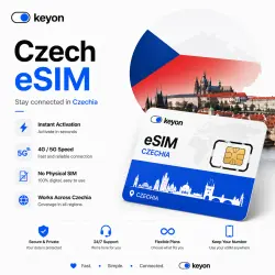 Czech Republic eSIM — мобильный интернет 4G/5G | Мгновенная активация | KeyOn